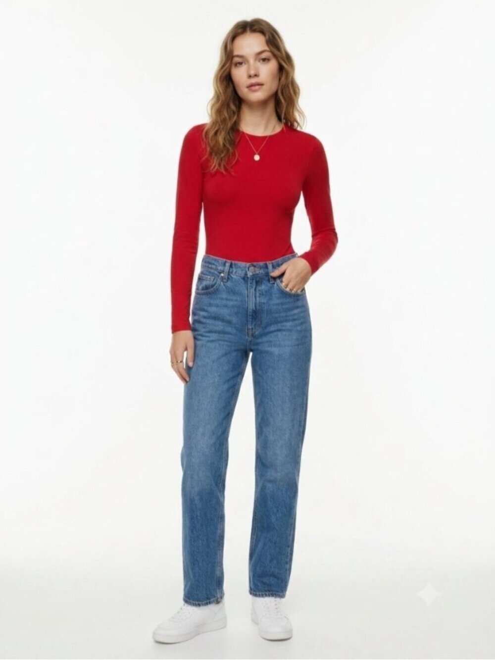 Babaton Contour Crew Neck Bodysuit Red Aritzia S Sculpting Seamless 0447